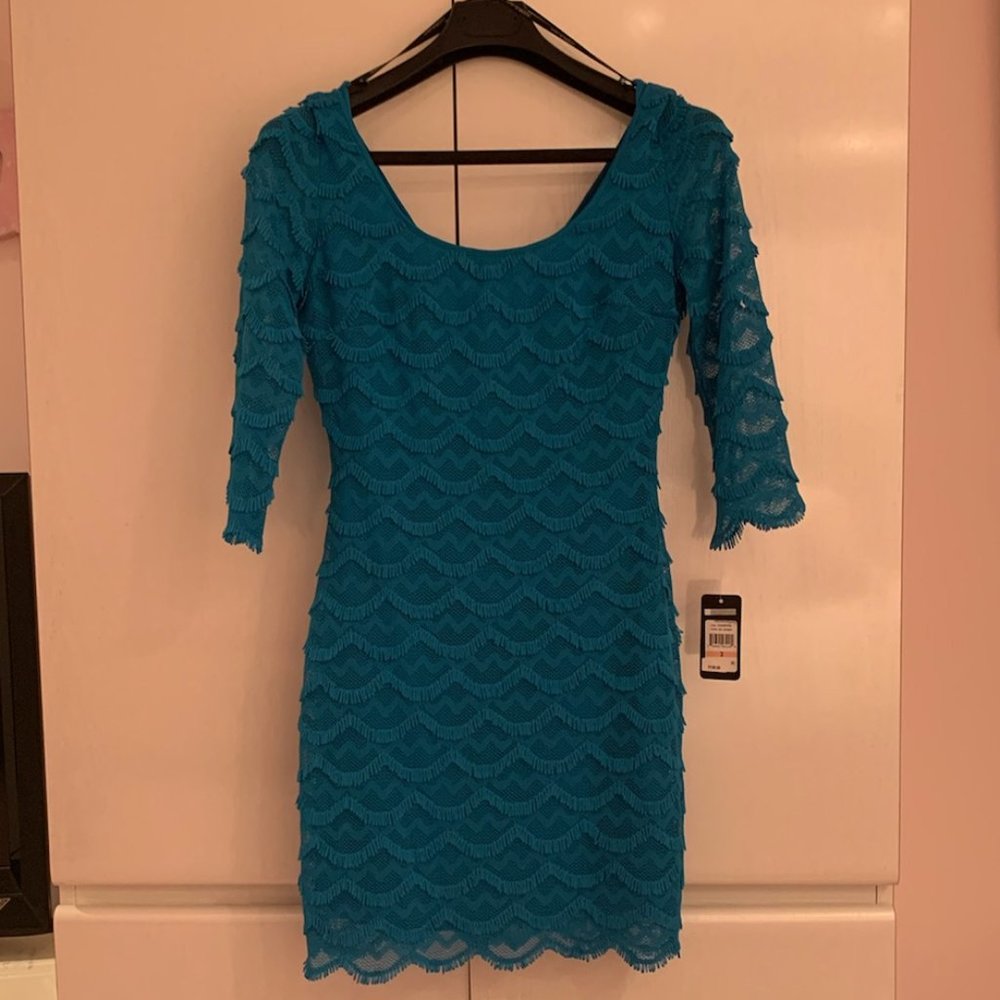 Guess Turquoise  Mini Dress